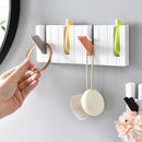 Wall Mounted Towel Hook Hanger Piano Keys Clothes Storage Organizer Rack Shel