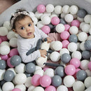 100pcs PVC Macaroon Ocean Balls Baby Kid Colorful Sea Balls (Tricolor 5.5cm
