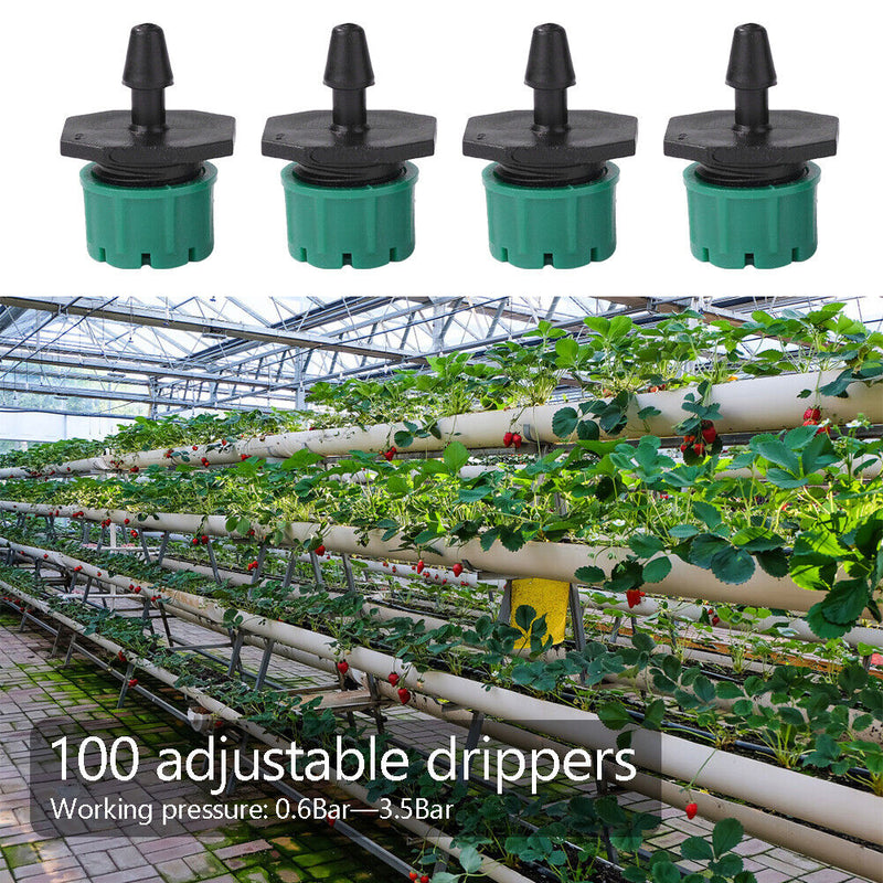 100pcs Spray Nozzle Water Dropper Garden Anti Drip Mist Irrigation Sprinkler