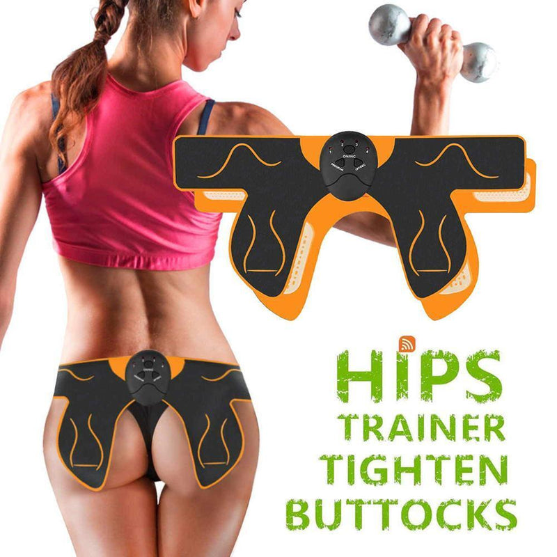 Hip Trainer Buttock Tighter Lifter EMS Vibration Muscle Stimulator (Orange)