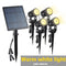 Solar Spike Spot Lights 4W Outdoor Garden Lawn Led IP65 Lamps (Warm White)