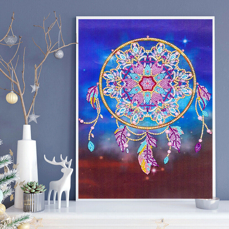 5D Diamond Painting Dreamcatcher Special Shape Picture Home Decor (GT129)