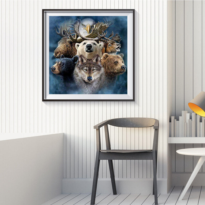 Oil Painting By Numbers Acrylic Handmade Animal World Digital Picture Art Decor