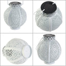 Hollowed Solar Lanterns - Outdoor Hanging Wrought Iron Landscape Lights (B)