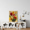 Canvas Paint By Numbers Tulips Flower Oil Hand Painted Drawing Kit Home Decor
