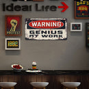 Metal Sign Warning Sign Painting Metal Wall Art High Temperature Resistant Decor