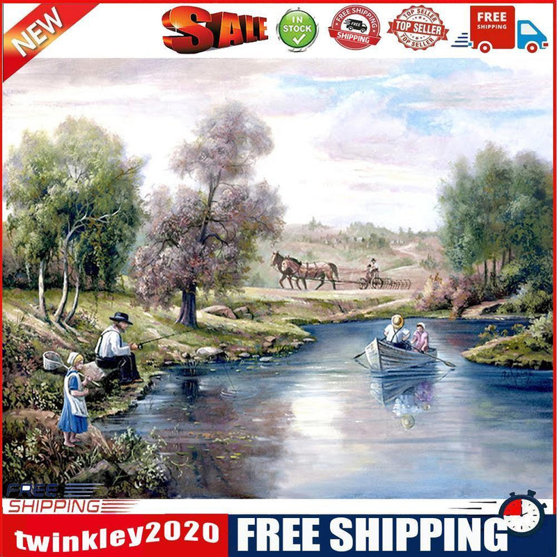 5D DIY Diamond Painting Wolf Animal Cross Stitch Embroidery Rhinestones Kit