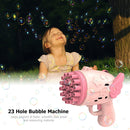 Semi-Automatic Bubble Making Toys Electric Soap Bubble Machine (A Pink)