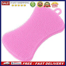 Silicone Dish Bowl Cleaning Brush Pot Pan Sponge Scrubber Kitchen Washing Too