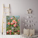 Art Painting Room Decor Full Square Drill 5D Flowers Vase DIY Mosaic Diamond Kit