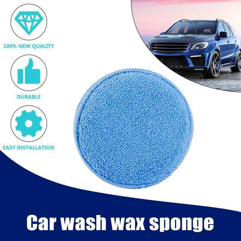 12PCS 5" Microfiber Foam Sponge Polish Wax Applicator Car Detailing Cleani hot.