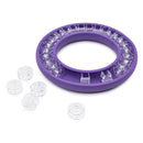 DIY Portable Bobbin Holder Silicone Round Sewing Needles Saver (Purple) Newly