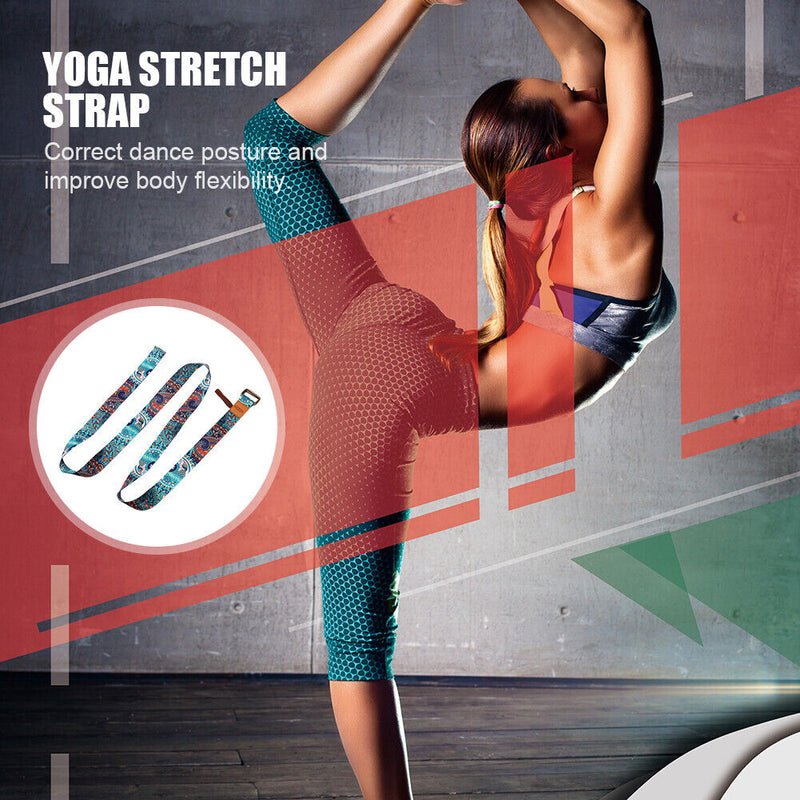 Yoga Strap Belt Elastic Dance Stretch Fitness Exercise Resistance Band (A2)