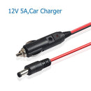 Generic Car 12V 5A DC5.5x2.5 1.2m Charging Adapter Power Supply Delivery Cable