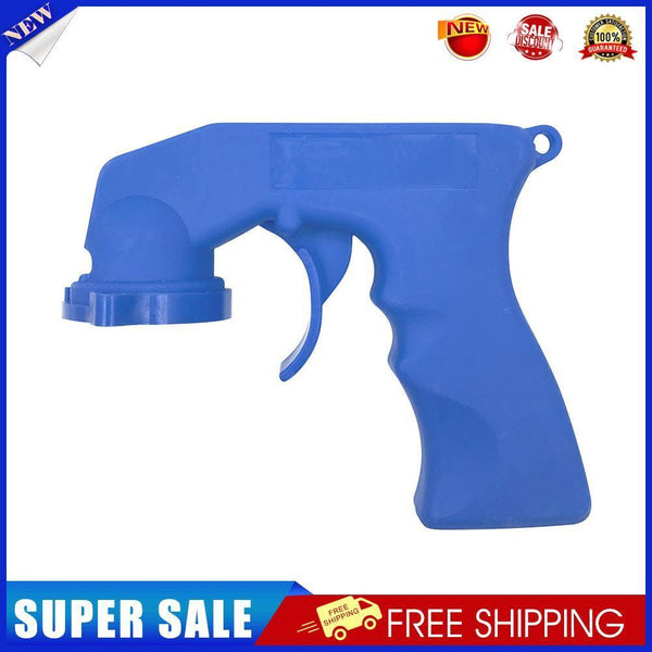 Portable Paint Handle Spray Adaptor Aerosol with Trigger Car Tool (Blue)