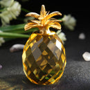 Crystal Pineapple Shape Diamond Ornament DIY Gift Home Office Decor Figures