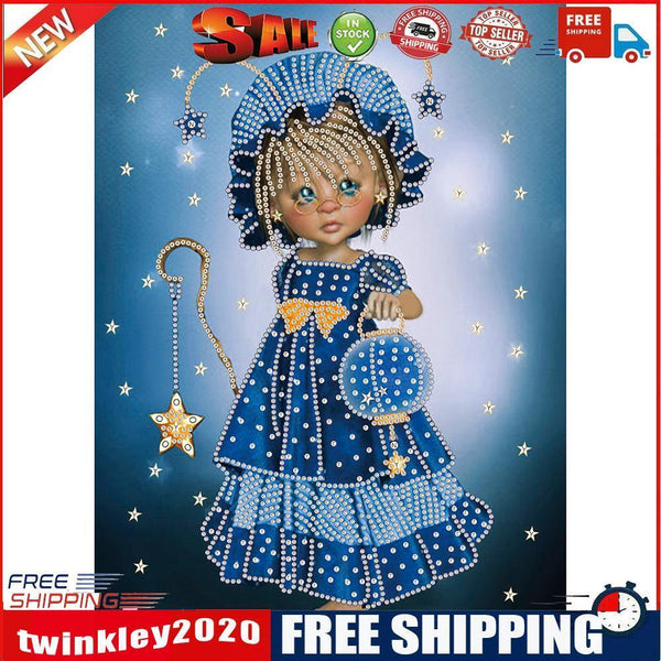 Diamond Painting Kit Girl Elf Sprite 5D Partial Special Rhinestone Picture