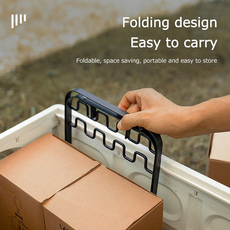 Portable Garbage Bag Holder Table Garbage Bag Holder for Camping Picnic Barbeque