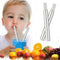Portable Telescopic Drinking Straw Steel Cleaning Brush W4M5 Straw U2B3