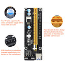 Mining PCIe Riser VER006 PCI-E 1x to 16x Adapter Extender 15-Pin to 4-Pin Power