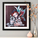 5D Diamond Painting Elf Girl Partial Special Shape Drill DIY Crafts (YX003)