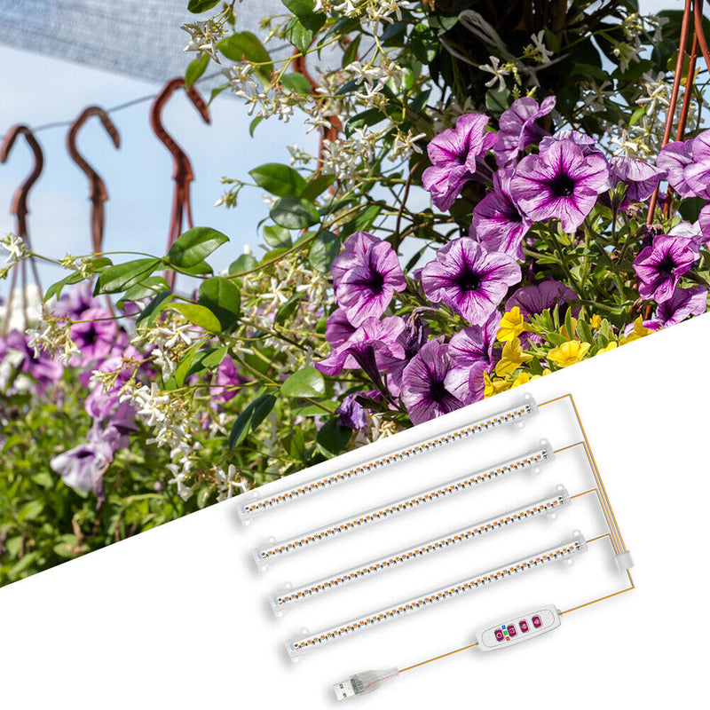Indoor Grow Light for Plants Hydroponic Full Spectrum Phytolamp (4 Branch) Newly
