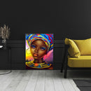 5D DIY Diamond Painting Kits Full Round Drill African Women Mosaic Picture Decor