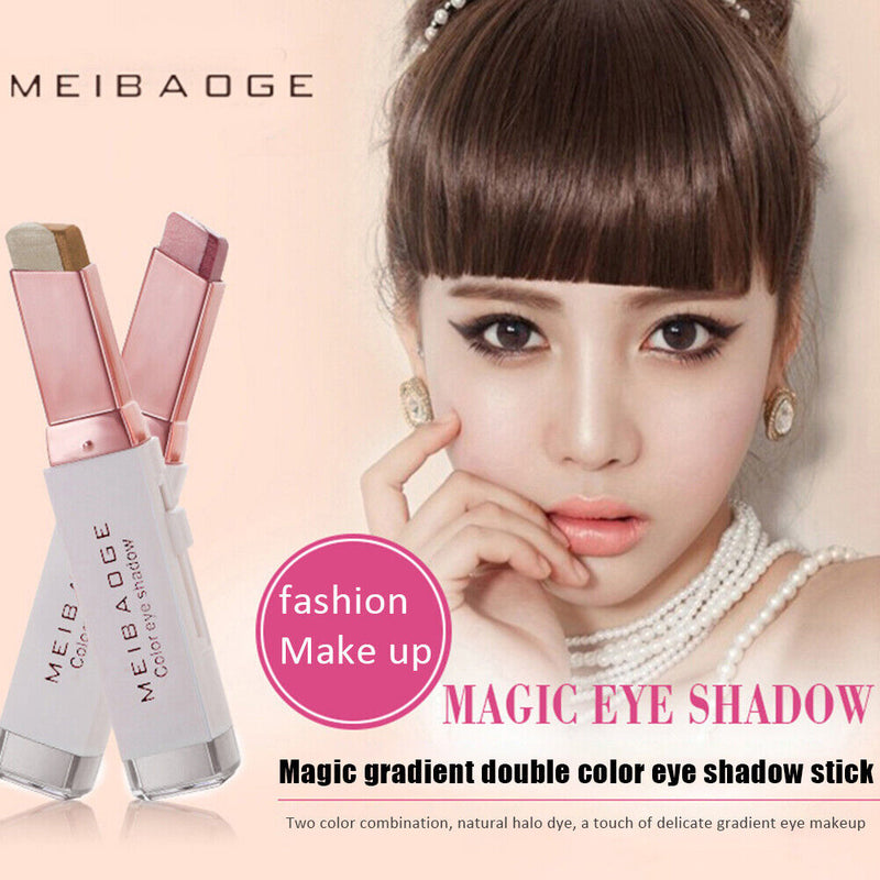 Double-Color Stereo Eyeshadow Pen Waterproof Girl Woman Eye Makeup Beauty Tool