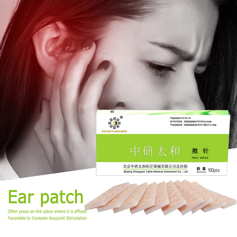 100pcs One-time Ear Point Auricular Stickers Intradermal Press Needle (02)