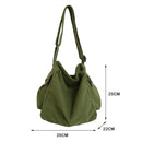 Soft Canvas Shoulder Crossbody Bag Fashion Women Men Large Capacity Handbags