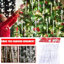 12x Clear Glass Icicle Crystal Ice Ornaments Christmas Tree Decoration FAST SHI#