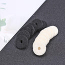 50pcs Guitar Strap Lock Felt Gasket Acoustic Guitar Bass Belt Tail Nail Cushi