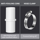Drain Hose Connectors 2pcs Washing Machine Hose Extension + 4 Hose Clamps