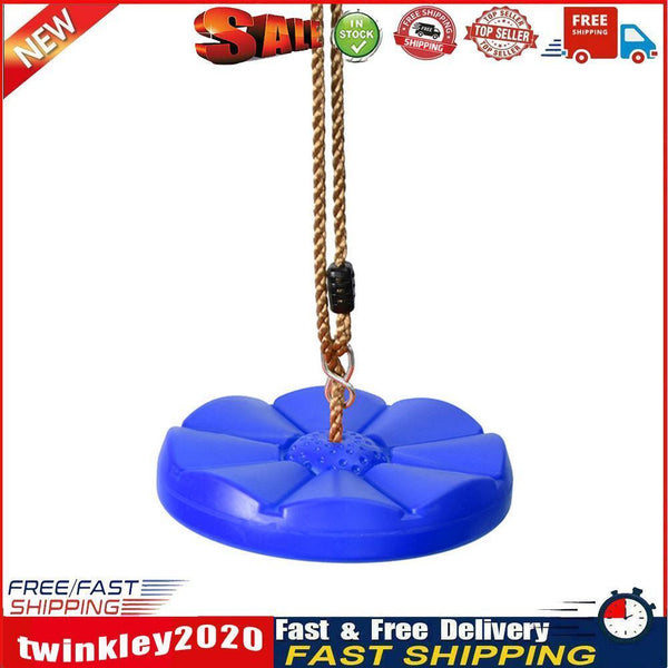 Safe Indoor Outdoor Plastic Disc Monkey Kids Swing Fitness Swingset (Blue) Newly