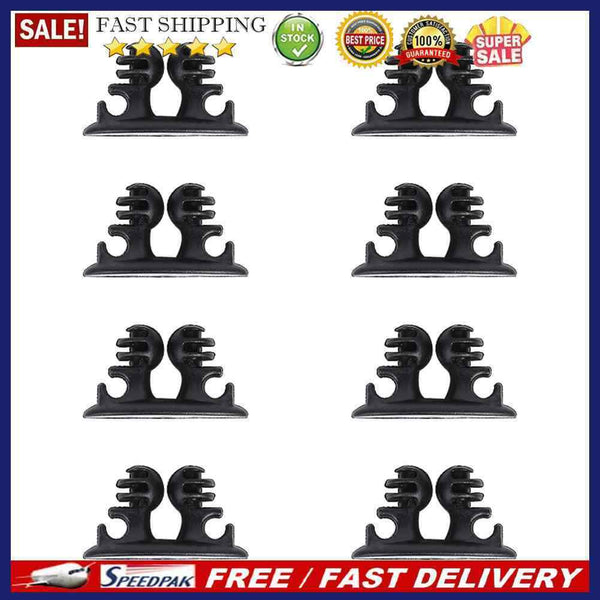 8pcs/set Self Adhesive Car Wire Clips Cord Cable Management Holder Tie Clam