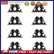 8pcs/set Self Adhesive Car Wire Clips Cord Cable Management Holder Tie Clam