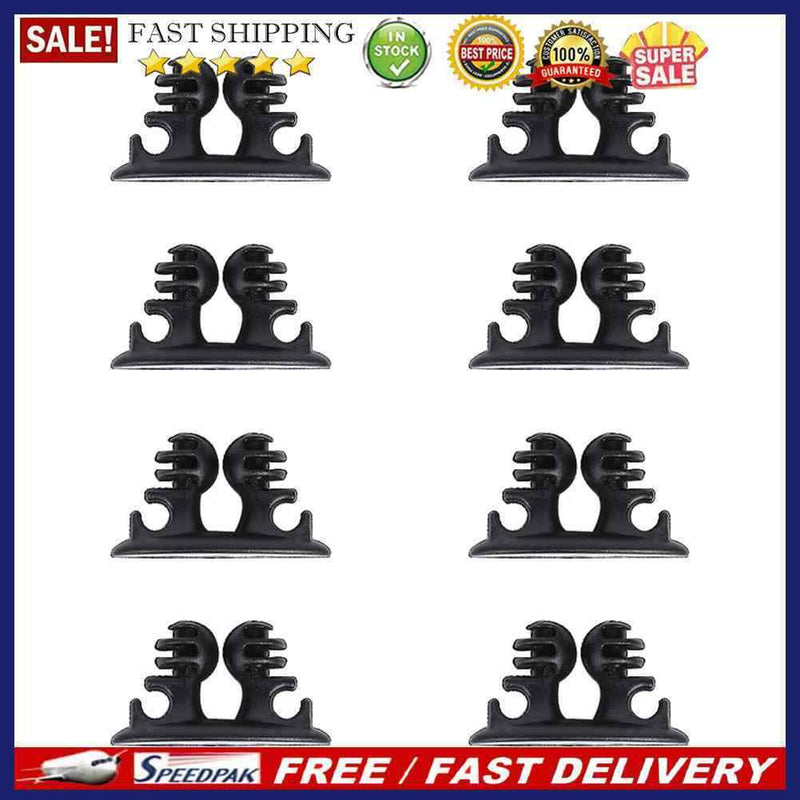 8pcs/set Self Adhesive Car Wire Clips Cord Cable Management Holder Tie Clam