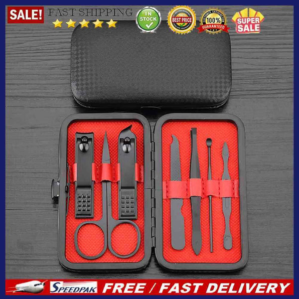 7/10pcs Manicure Nail Tool Set Portable Convenient for Women Man Beauty Products