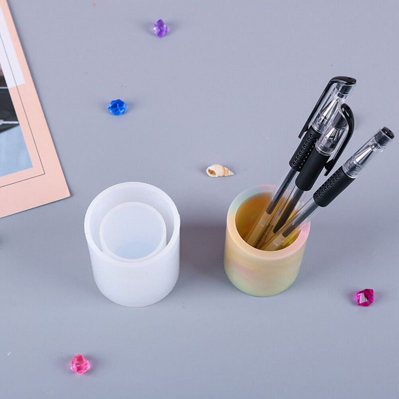 DIY Pen Holder Coaster Crystal Drop Mold Silicone Mould Accessory Making Tool