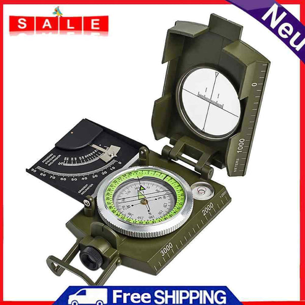 Waterproof Portable Tilt Meter Compass for Camping and Hiking