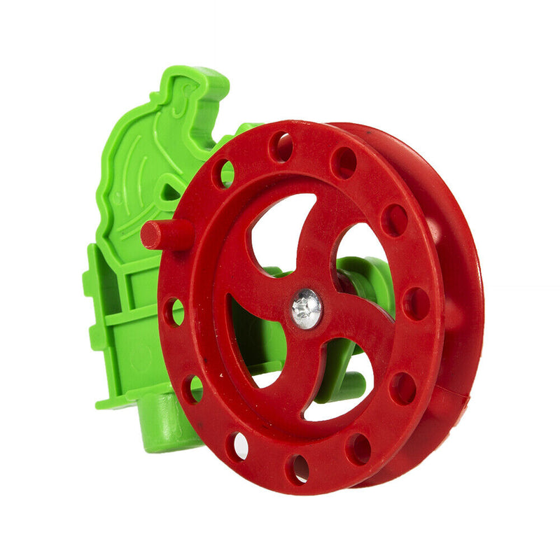 2pcs Portable Fishing Flag Winter Ice Fish Pole Wheel Fishing Tackle with Hook