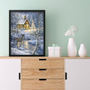 DIY Diamond Painting Snow Elk Full Round Drill Rhinestone