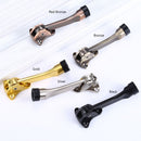 Home Bathroom Zinc Alloy Bedroom Door Stopper Rubber Buffer Doorstop Kick Down