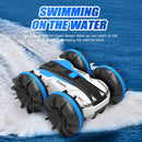 Waterproof RC Stunt Car 2.4GHz 2 Sides Amphibious Vehicle with 2 Battery Newly