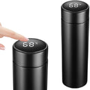 Digital Thermal Water Cup Touch Display Temperature Vacuum Flasks (Black)