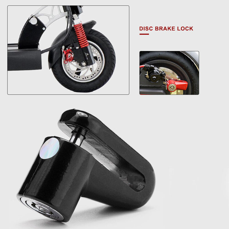 Anti-Theft Disc Brakes Lock w/ Steel Wire for M365 Scooter (Red+Black) Newly