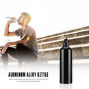 Aluminum Alloy Kettle MTB Bicycle Water Bottle for Outdoor Sports Cycling Black