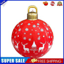 60cm Inflatable Christmas Ball Large Hanging Tree Ornament (Red Christmas D