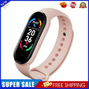M6 Running Smartwatch Heart Rate Blood Pressure Monitor Bracelet (Pink)