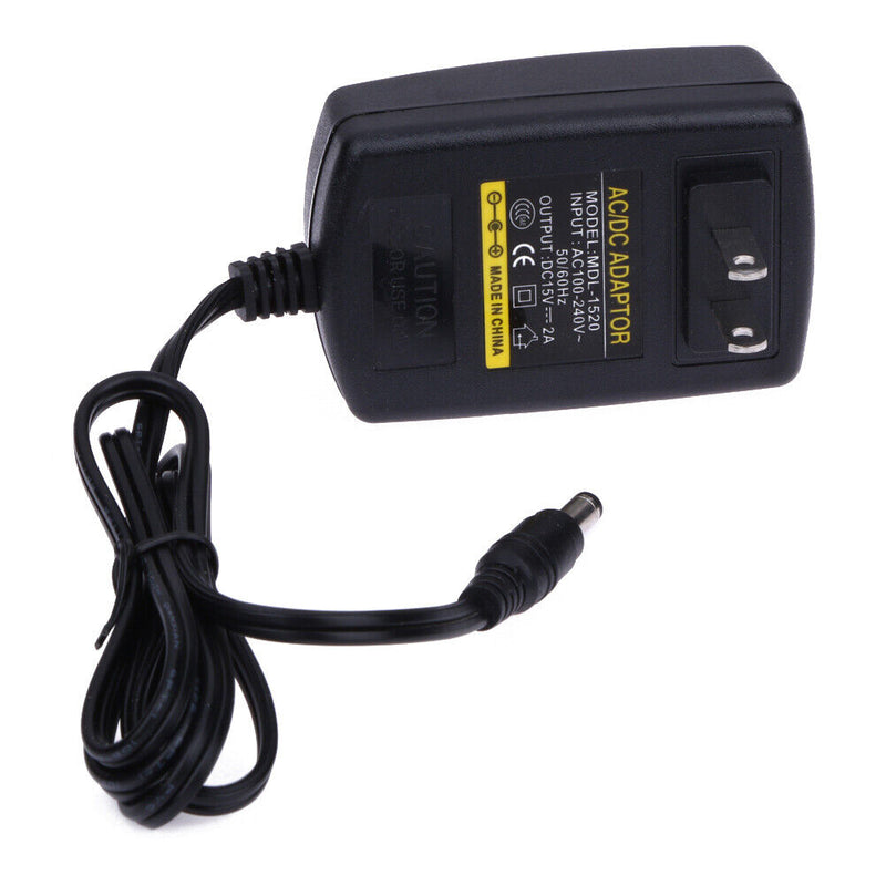 DC15V 2A Adapter AC 100V-240V to DC 15V Converter Power Supply Adapter